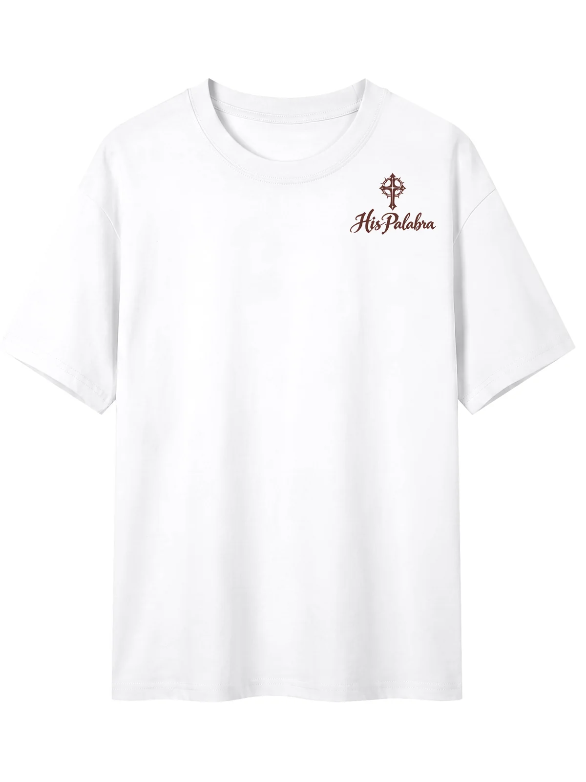 Retoño Daily Isaiah 34:16 Tee in White, front