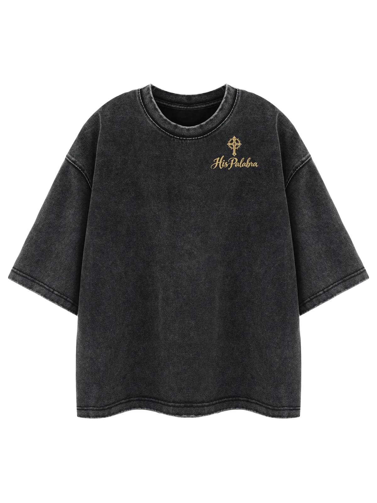Maná District John 3:16 Tee in Black, front